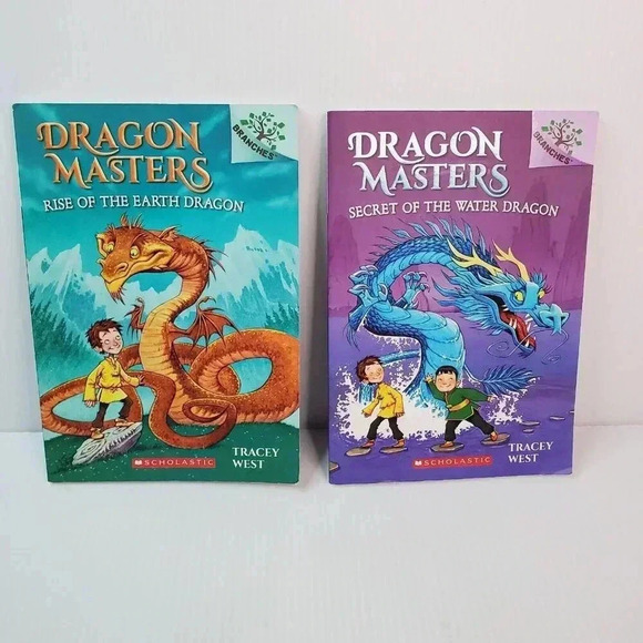 DRAGON MASTERS By Tracey West Lot Of 2 - Books 1, 3 (Paperback) Scholastic Kids - Picture 1 of 10